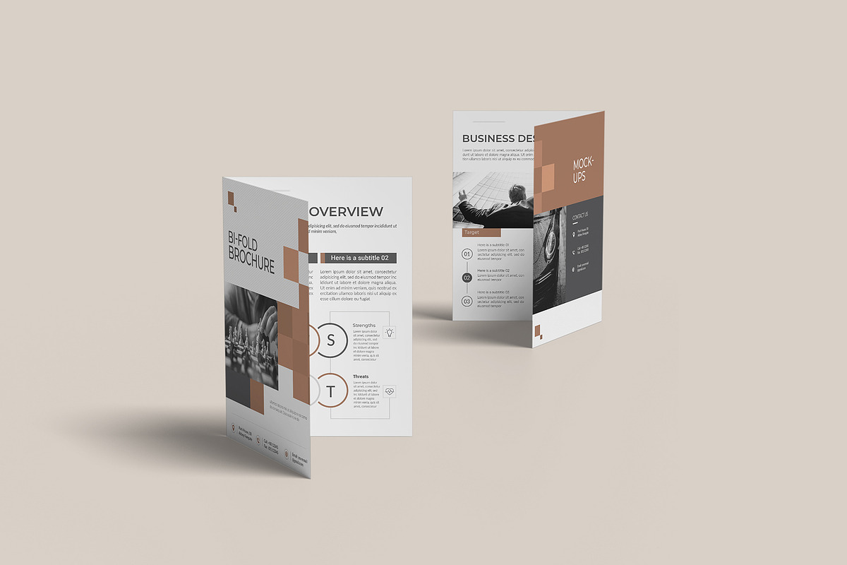 A4 Bifold Brochure Mockup Bundles, a Brochure Template by Graphic Aesthetic (Photo 6 of 20)