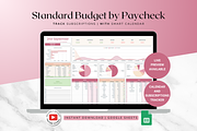 Standard Paycheck Budget - Red, a Templates & Theme by The Creative Plans co (Thumbnail 1 of 10)