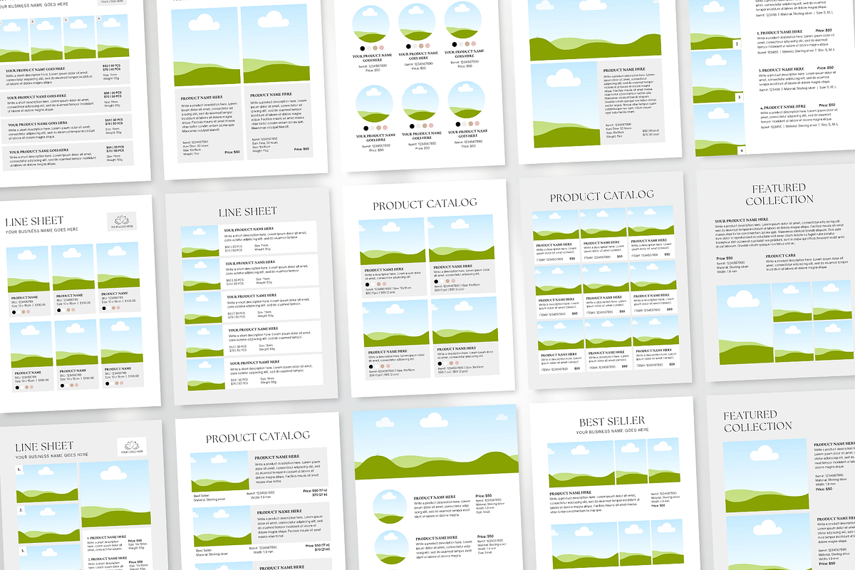 Wholesale Line Sheet Template, a Magazine Template by ShopRShop (Photo 10 of 10)