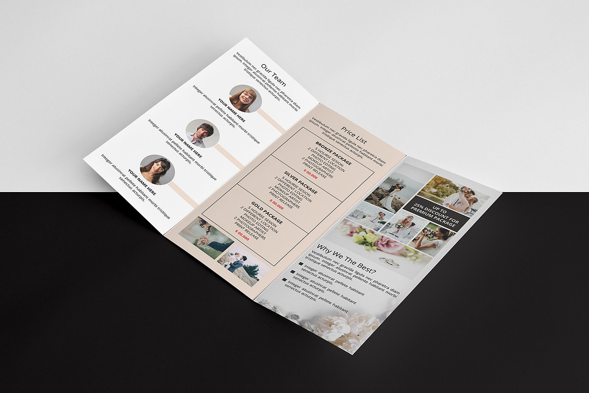 Photography Trifold Brochure, a Brochure Template by Template Shop (Photo 3 of 5)