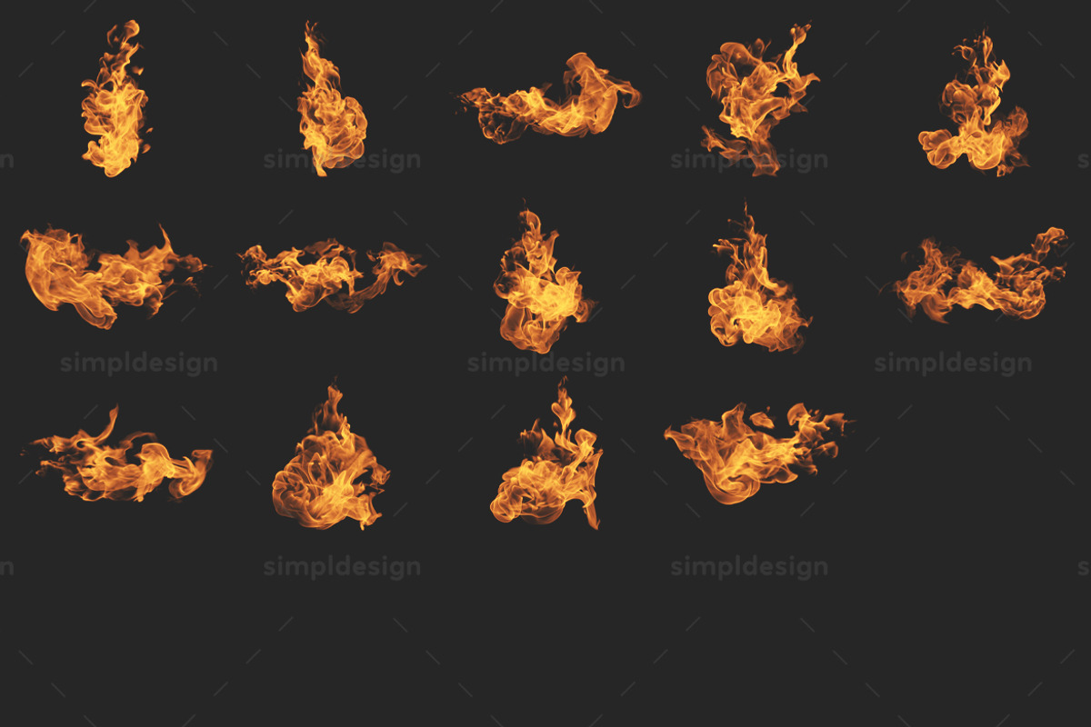 Fire Photoshop Brushes, a Brush Add-On by SimplDesign (Photo 3 of 3)
