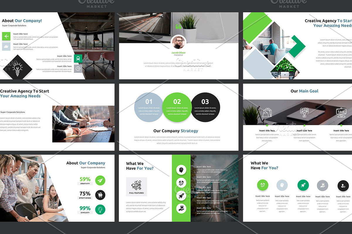 Complete Set of Business PPT Slides, a Presentation Template by MotoCMS (Photo 2 of 3)