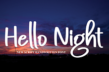 Hello Night | Script Font