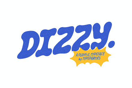 Dizzy Font, a Font by typeparties