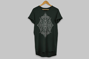 Sacred floral geometry pattern