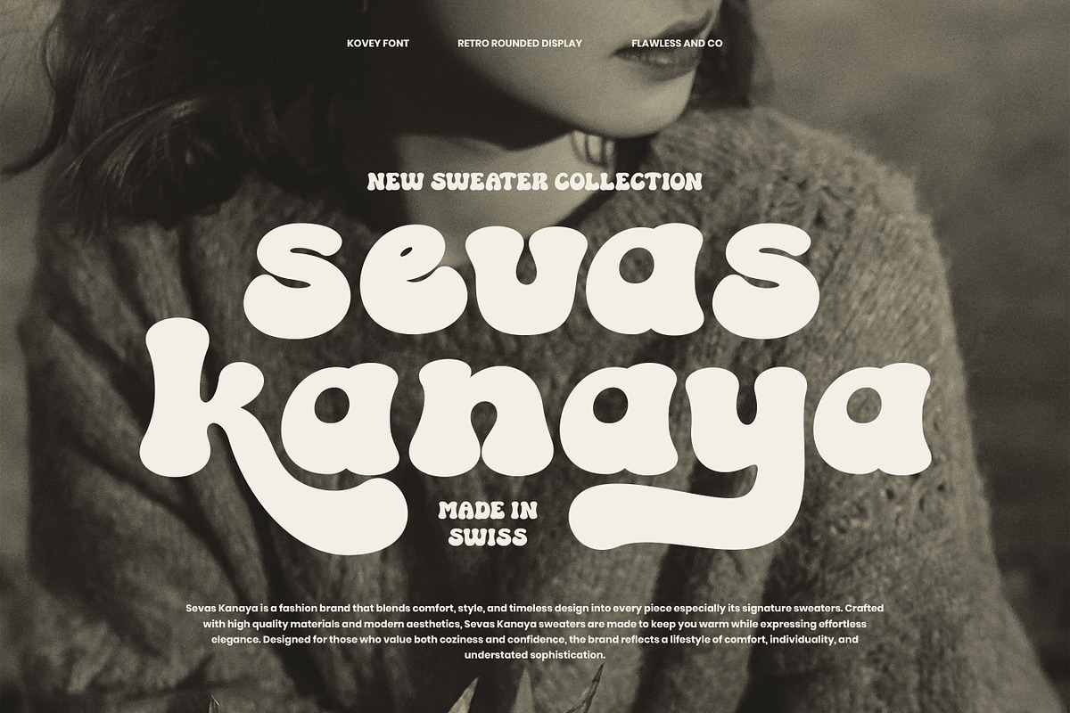 Kovey - Retro Display Font, a Font by Flawless And Co (Photo 7 of 10)