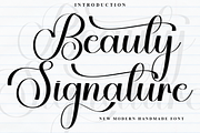 Beauty Signature, a Handwritten Font by FreshTypeINK (Thumbnail 1 of 8)
