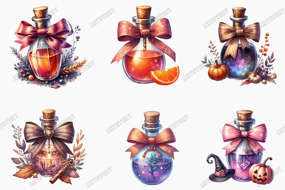 Chic Halloween Potion with Bow Png, a Graphic by designcity5 (Photo 5 of 5)