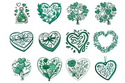 Whimsical Valentine Clipart, an Illustration by DreamArtGraphic (Thumbnail 4 of 4)