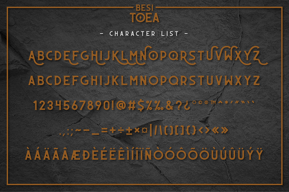Besitoea Typeface preview 4