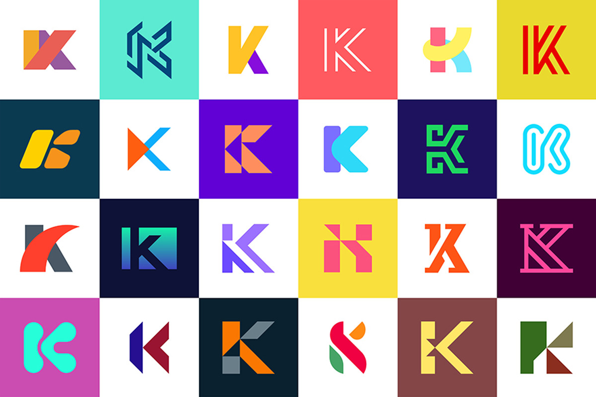 Logos collection with letter K, an Icon by NataliiaVolyk