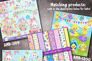 Spring Blue Nests digital papers 590, a Pattern Graphic by AMBillustrations (Thumbnail 5 of 5)