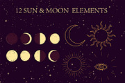 Moonlight Magic vector set, an Illustration by Marine art (Thumbnail 3 of 4)