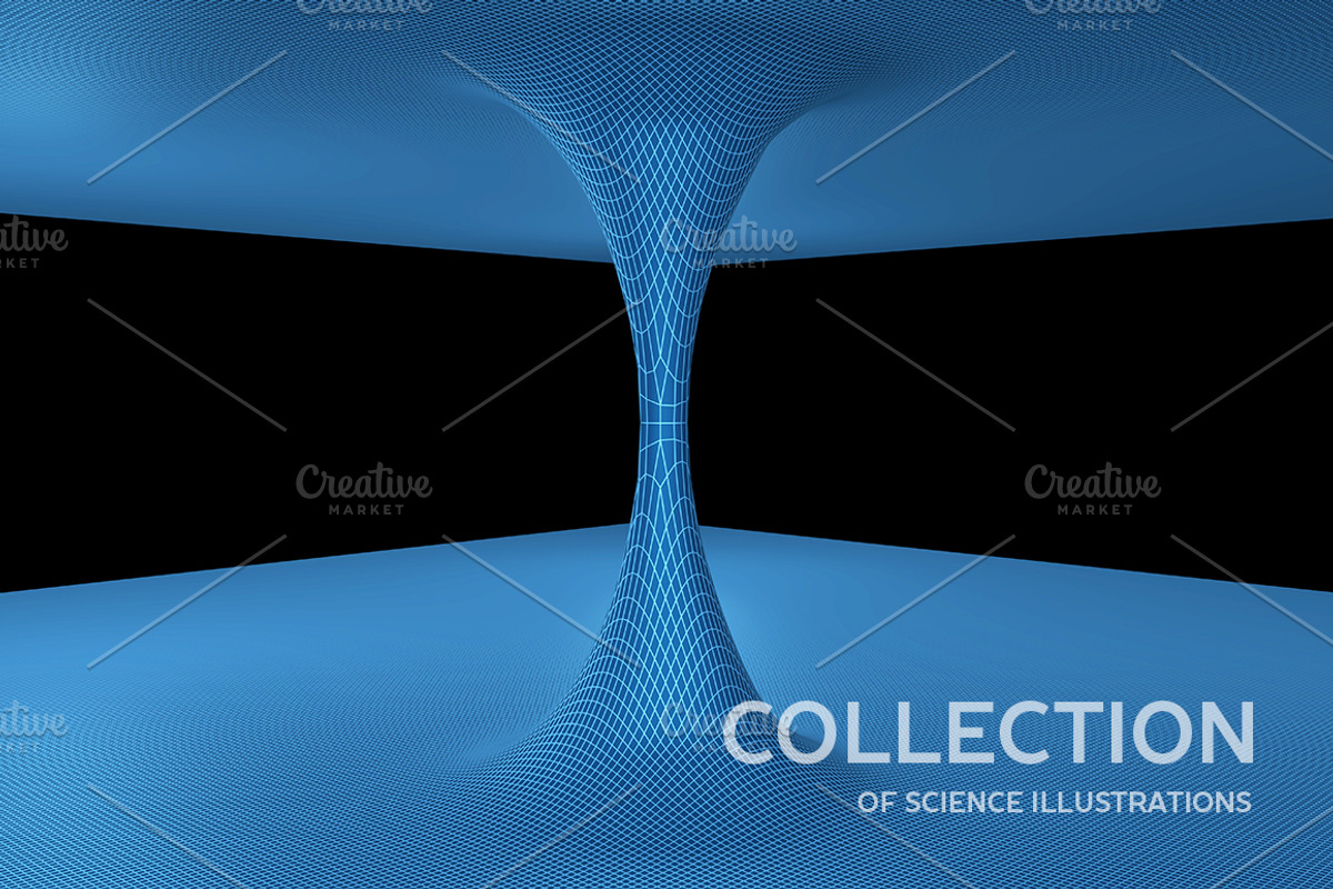 Illustrations of wormhole model., an Object Illustration by Julvil (Photo 2 of 8)