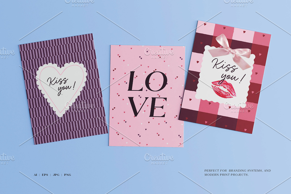 Love Notes. Seamless Vector Patterns, a Pattern Graphic by oxygen_8 (Photo 6 of 10)