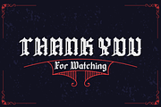 QIUBA Blackletter font, a Blackletter Font by twinstd (Thumbnail 13 of 13)