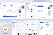 Dashboard template, an UI Kit Template by PRAVEEN (Thumbnail 1 of 3)