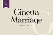 Ginetta Marriage Serif Font, a Serif Font by UICreative (Thumbnail 1 of 6)