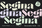 Segina - Decorative Serif, a Serif Font by creativemedialab (Thumbnail 1 of 12)