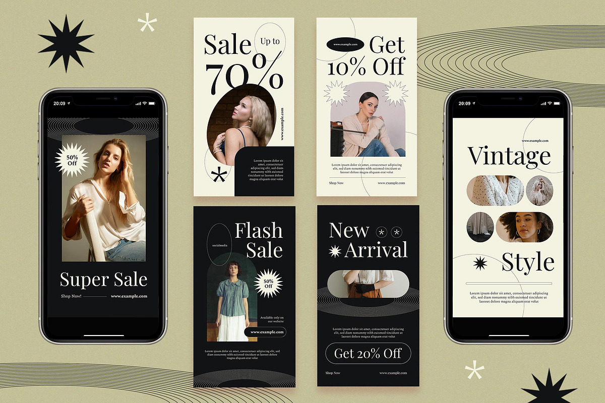 Elegant Fashion Sale Instagram Set, a Social Media Template by Aiyari Graphic (Photo 2 of 3)