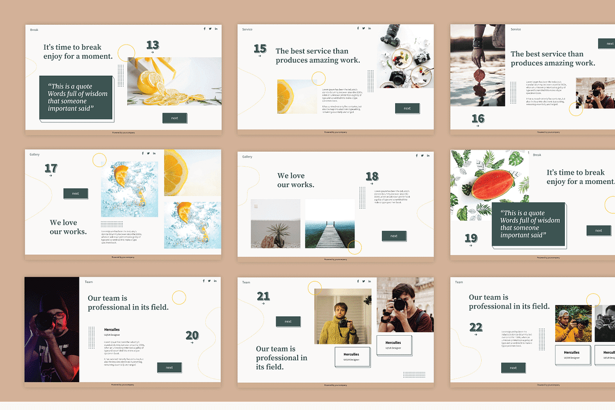 Portfolio Bundle Templates, a Presentation Template by deTheme (Photo 13 of 13)