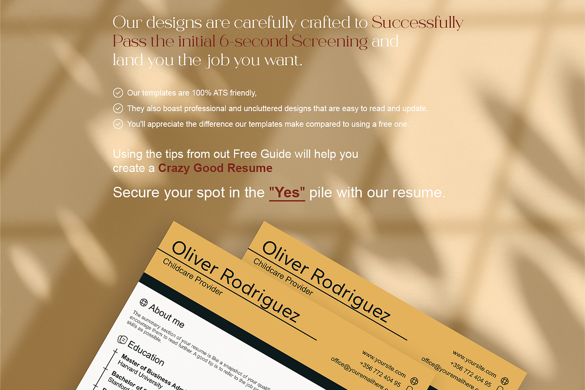 Childcare Provider resume template, a Resume Template by FinishResume (Photo 10 of 11)