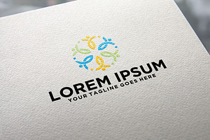 Community People Circle logo idea, a Branding & Logo Template by REDVY CREATIVE