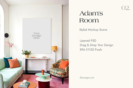 Styled Canvas Print Mockup 02