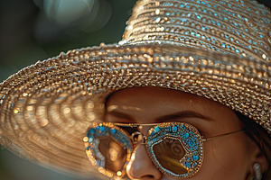 Elegant Woman With Stylish Accessories, Clutch And Jewelry