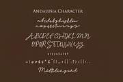 Andalusia - Signature font, a Script Font by BearyType Studio (Thumbnail 7 of 7)