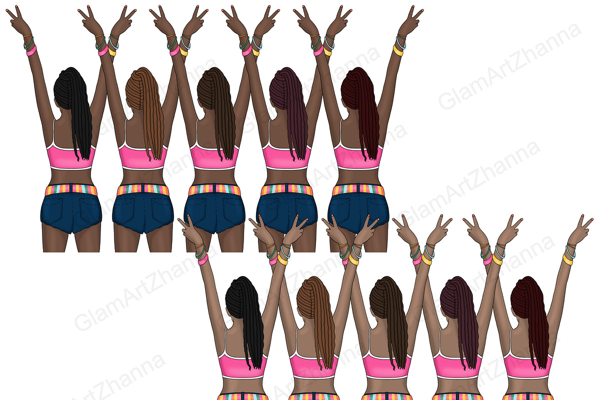 Summer Girl Clipart | Bikini Woman, a Person Illustration by GlamArtZhanna (Photo 6 of 7)