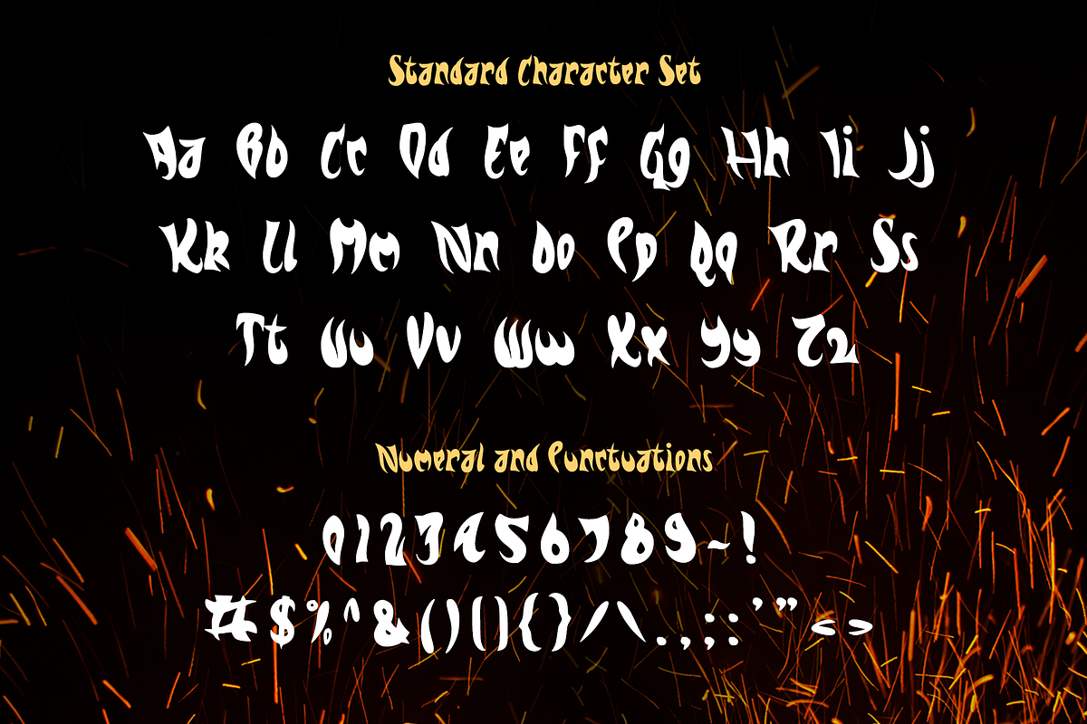 Flame Fire Display Font, a Sans Serif Font by Haws.std (Photo 2 of 6)