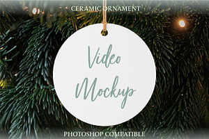 Ceramic Ornament Video Mockup