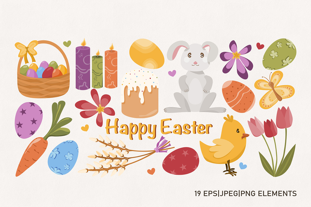 Happy Easter Vector Bundle, a Seasonal Illustration by Vaniuta_Art (Photo 6 of 11)