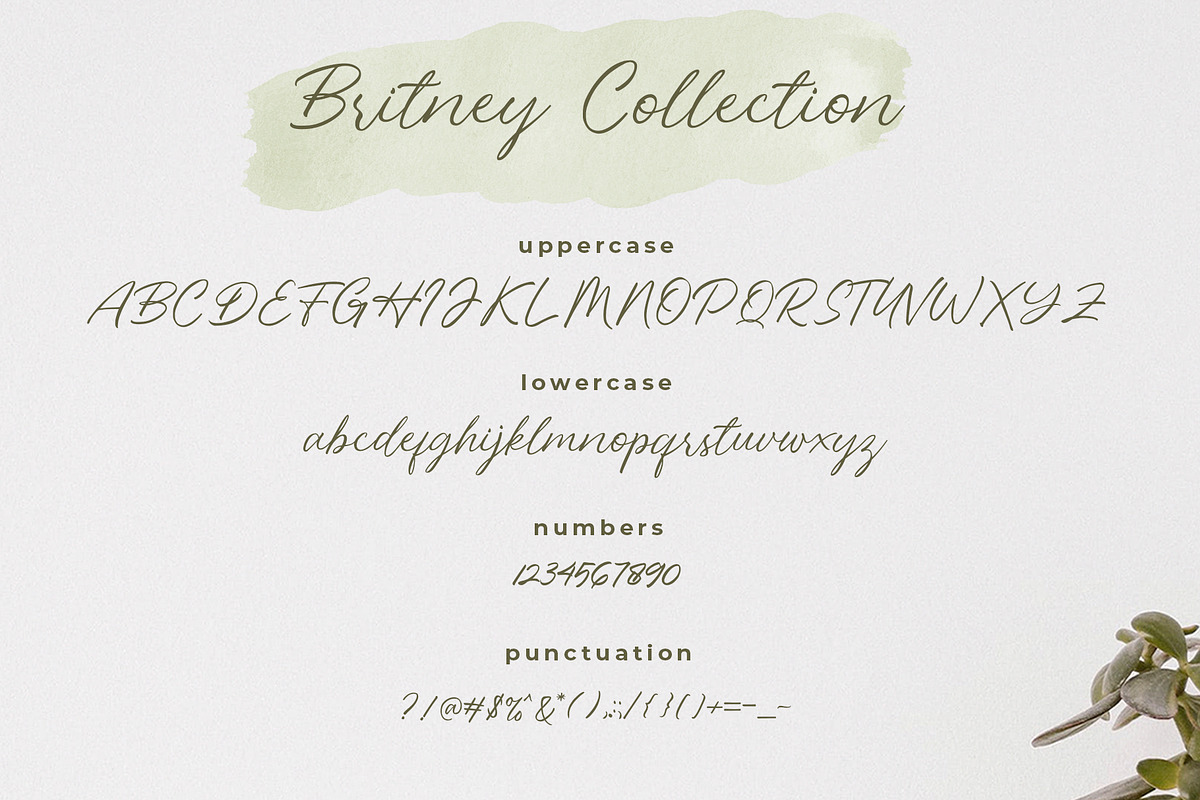 Britney Collection | Handwritten Fon, a Script Font by sancreastd. (Photo 9 of 9)