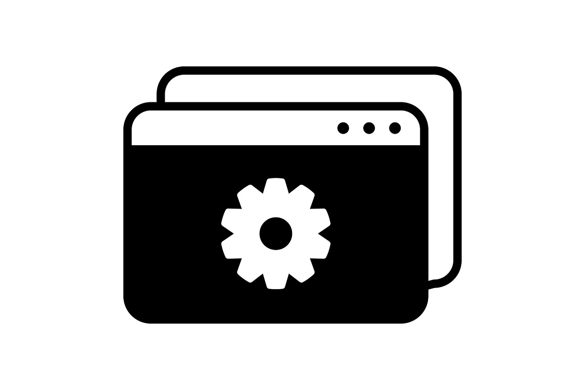 Browser icon design template, a Solid Icon by Sumberpangan (Photo 1 of 3)