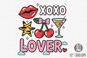 Valentine's Day Png, Cute XOXO Lover, an Illustration by Designking (Thumbnail 4 of 6)