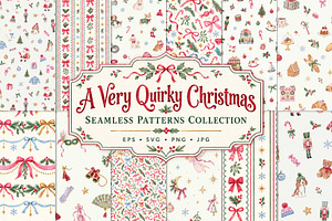 Quirky Christmas Patterns Bundle