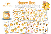 Honey bee: seamless pattern set of 7, a Pattern Graphic by Winged Graphics (Thumbnail 1 of 4)