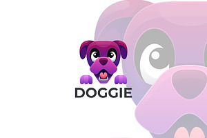 Doggie Gradient Colorful Style., a Branding & Logo Template by ModalTampang
