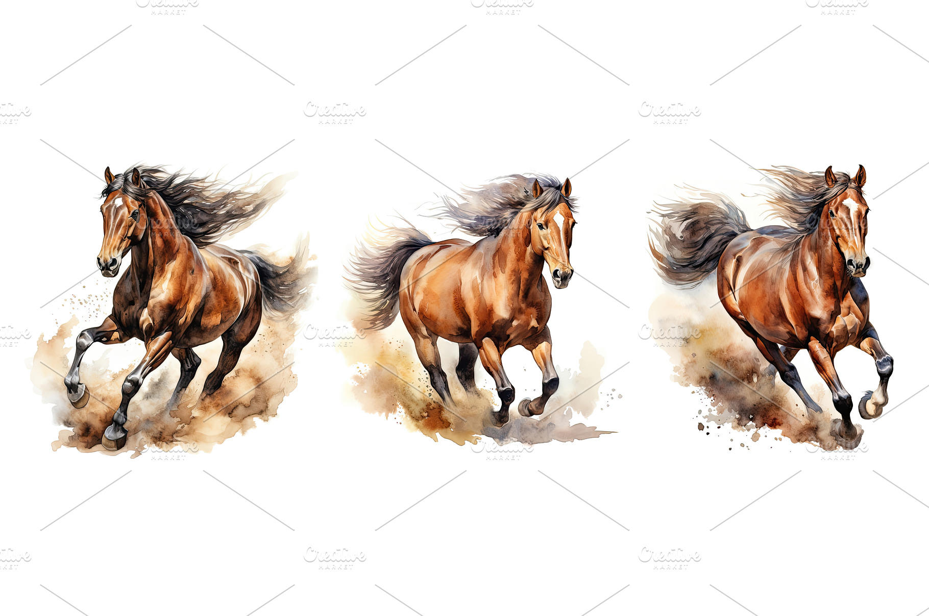 gallop galloping wild horse ai, an Animal Photo by pikepicture