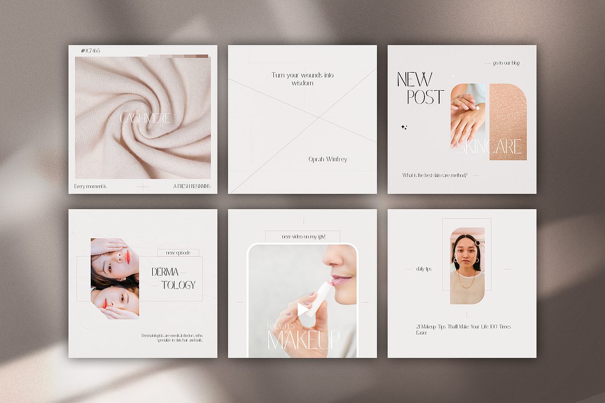 Allure Social Media Kit Canva, a Social Media Template by goodesign (Photo 3 of 14)
