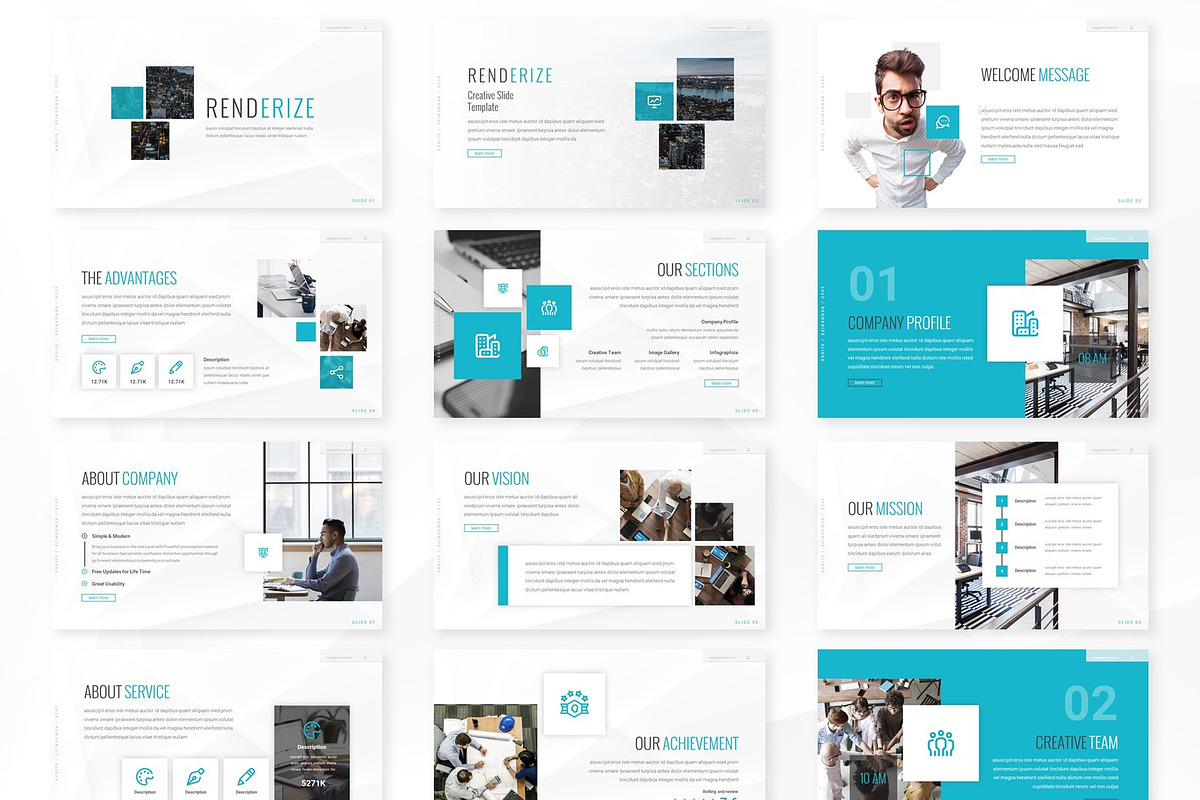 Renderize - Presentation Template, a Presentation Template by AQR Studio