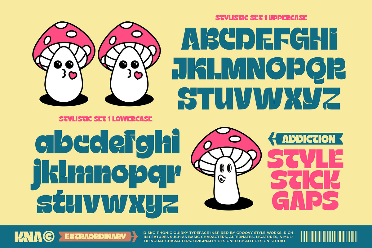 Disko Phonic Typeface, a Sans Serif Font by alit design (Photo 5 of 20)