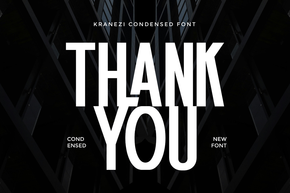 Kranezi - Condensed Sans Serif Font, a Sans Serif Font by Flawless And Co (Photo 10 of 10)