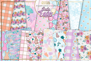 Rustic Easter- spring pattern set