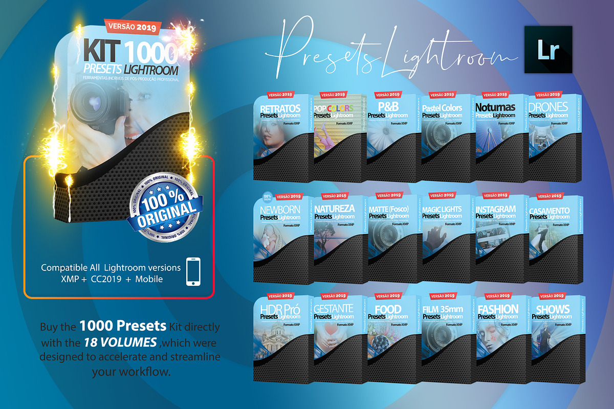 1000 Presets Lightroom CC + Mobile