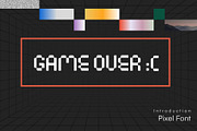 Pigxel - Modern Pixel Typeface, a Serif Font by delipensil (Thumbnail 8 of 9)