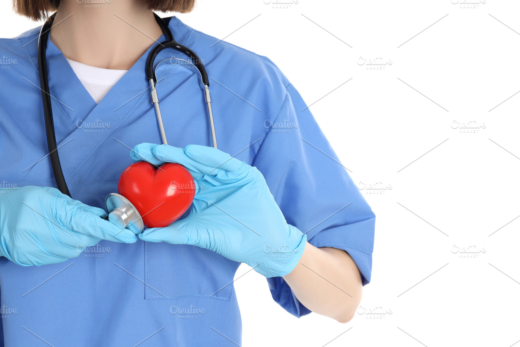 Young female doctor isolated on white background, a Person Photo by AtlasStudio