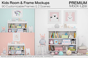 Nursery Wallpaper & Frames Mockups, a Product Mockup by mock-ups (Thumbnail 1 of 23)